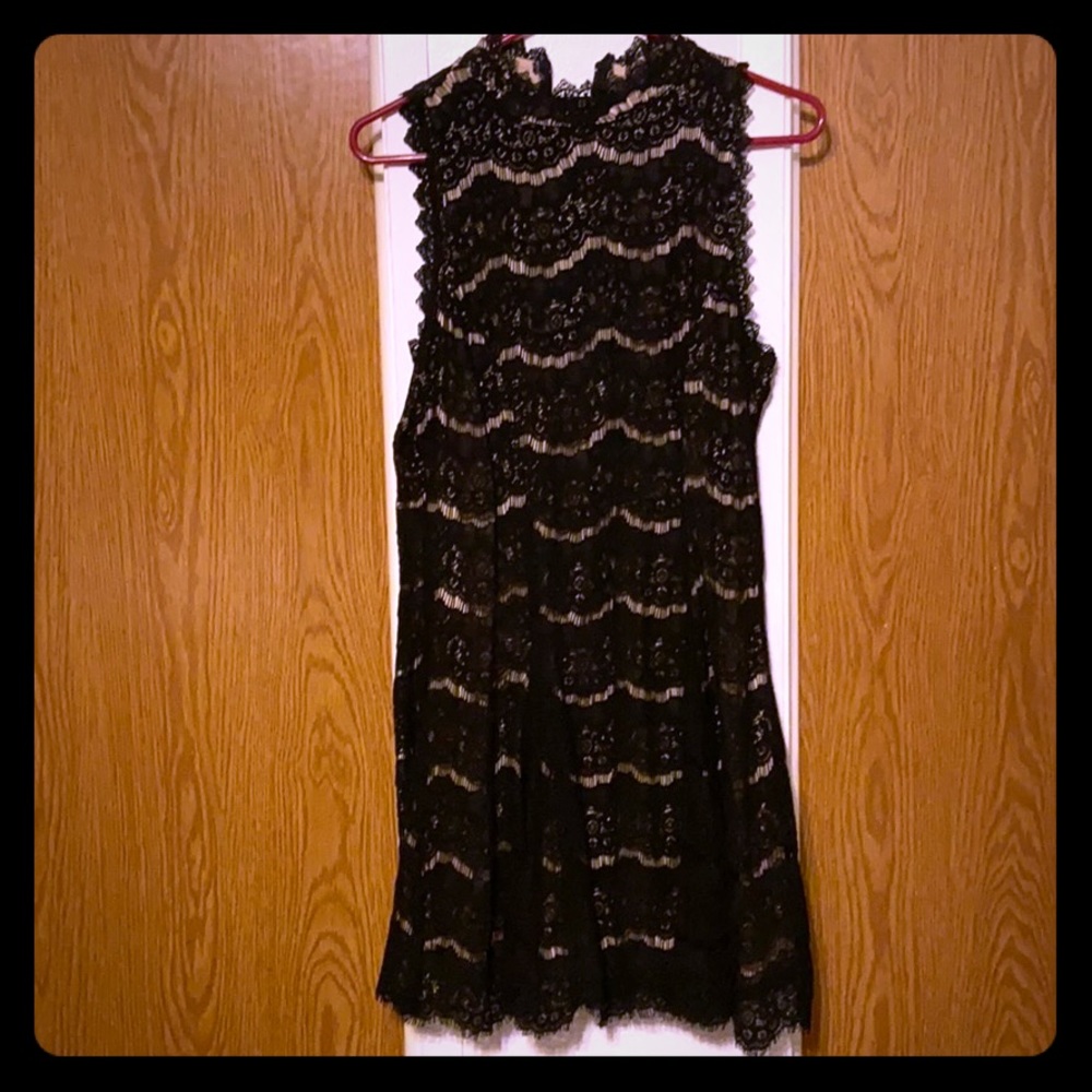 Black and nude dress
